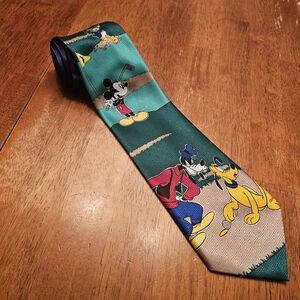 Vintage Disney Mickey Unlimimited Golf Tie – Mickey, Goofy, Pluto & Donald Duck